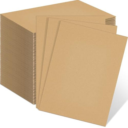 Henoyso 110 Pack 9 X 12 Inch Brown Cardboard Sheets - color: Brown, size: 9 x 12 Inch