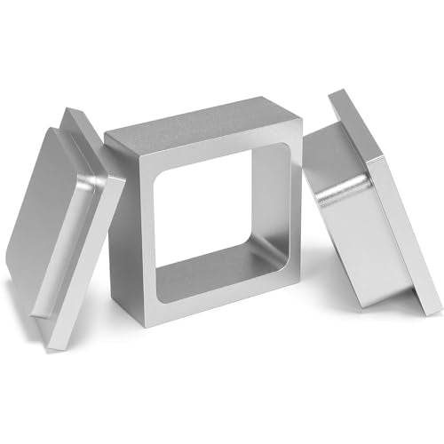 Pre Press Mold Made of Food Grade Anodized 6061 Aluminum (Silver, 2.5x2.5 inch) - size: 2.5x2.5 inch
