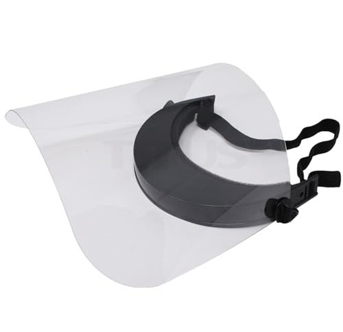 TITUS Safety Face Shield Spray Guard Visor Mask Sanding Grinding Polishing Adjustable ANSI PPE fit over Glasses Protection (2 PACK Black Fixed Face Shield) - style: 2 Pack Black Fixed Face Shield