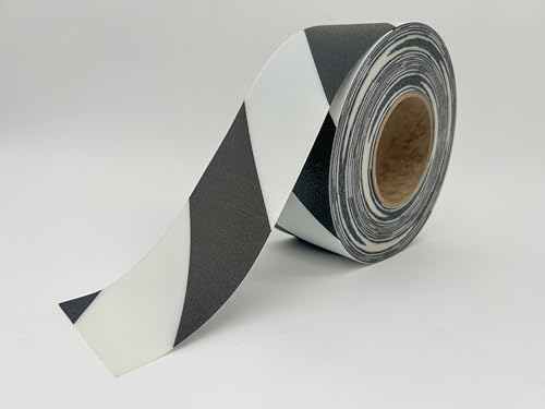 LeanStripe Aisle Striping 5S Floor Marking Tape (Black/White, 2" x100') - color: Black/White, size: 2"x100'