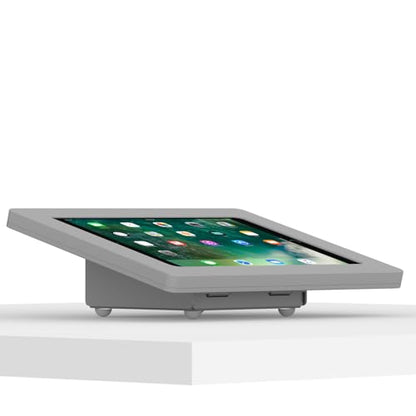 VidaMount Light Grey Enclosure and Fixed Tilted 15° Desk/Surface Mount [Bundle] Compatible with iPad Pro 10.5" & Air 3rd Gen - color: Light Grey, size: iPad Pro 10.5" & Air (3rd Gen)
