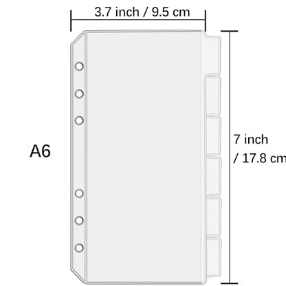 UMSICHT 24PCS A6 Binder Pockets with No Zippers, Zipless Budget Envelopes with Index Bits Design, A6 Binder Pouch for 6 Ring Binder, Money Folder Organizer,Clear PVC Savings Challenges Envelopes,24PCS - size: 24PCS A6 Pockets