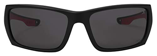 X Power ANSI Z87+ Safety Sunglasses Impact Resistant Polycarbonate Lens & Double Injection Frame - color: 003 Black & Red Frame / Dark Grey Lens