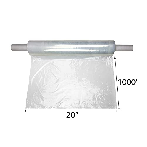 Stretch Film/Wrap, 20" x 1000' 80G With Handle 1 Pack - size: Large Wrap 20" x 1000' 80G With Handle 1 pack