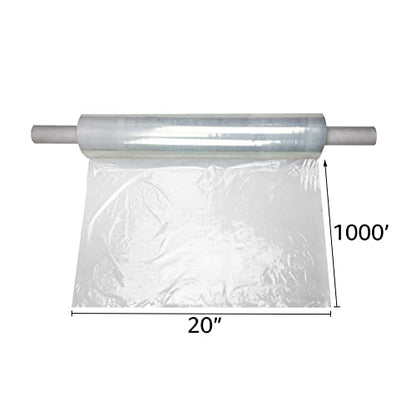 Stretch Film/Wrap, 20" x 1000' 80G With Handle 1 Pack - size: Large Wrap 20" x 1000' 80G With Handle 1 pack