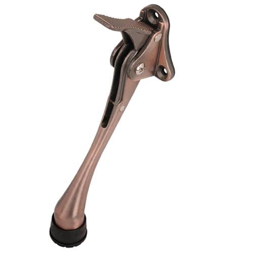 HA SHI 1 Stopper Kickdown Door Stop for Bottom of Door, 6 in, Bronze - color: Antique Bronze, size: 6 INCH X 1 PACK