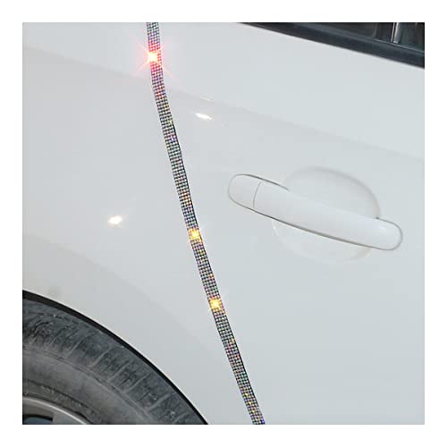 4 Pack 35.4 Inch Rhinestone Door Edge Guard Strips, Multicolor - color: MultiColour