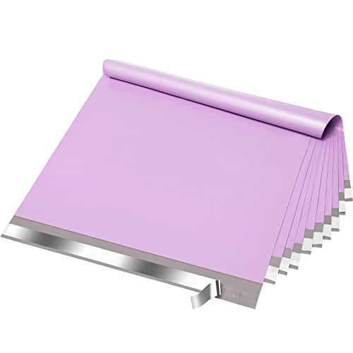 Fuxury Large Poly Mailers 24x24'' 100Pcs, Shipping Bags for Clothing Purple - color: Light Purple, size: 24x24" 100pcs