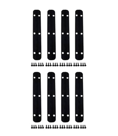 QCAA Solid Brass 180 Degree Small Piano Hinge Wooden Jewery Box Hinge, for Cabinet Closet, 3.15" x 0.5", Matte Black, 8 Pack, Made in Taiwan - color: Matte Black, size: 80mm - 8 Pack
