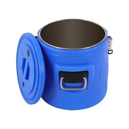 DYNAMI 3.9Gal Insulated Food Container,Hot Soup Transport Container Blue - color: Blue, size: 3.9 Gal