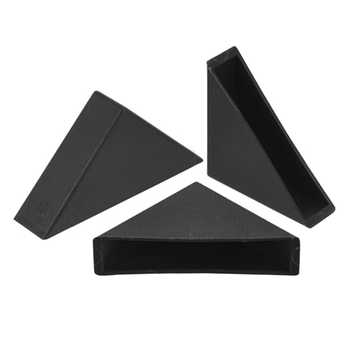 uxcell 20Pcs Plastic Corner Protectors 10x50mm Right Angle Shape Glass Corner Guards Cushion for Corner Protection of Glass, Mirror, Tile, Black - color: Black, size: 10x50mm