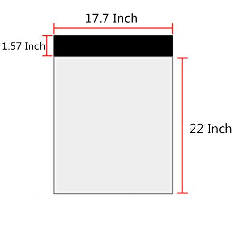 17.7 X 22 Inches White Poly Mailers，Large Self-Sealing Shipping Bags 10 Pcs - size: 17.7 X 22 Inch/10 pcs