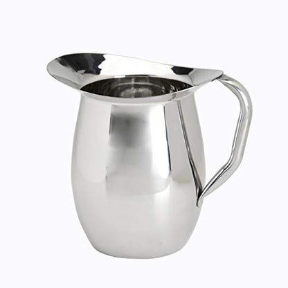 Update International (BP-3) Stainless Steel Bell Pitcher, 3 quart capacity, Stainless Steel - size: 96 Ounces, style: Pitcher