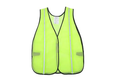 SIFE High Visibility Reflective Safety Vest with 1 Inch Reflective Strips,Made from Breathable and Neon Yellow Mesh Fabric,Universal Size,10 pack - color: Yellow