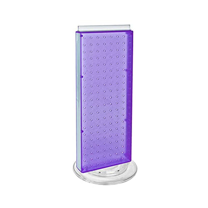 Azar 700508-PUR 8-Inch W by 20-Inch H Revolving Purple Pegboard Counter Unit, Purple - color: Purple, style: Pegboard Only