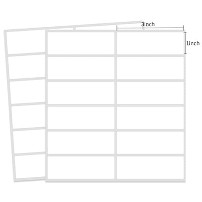 Multi-Use Removable Labels, 1"x 3", 300 PCS Blank Labels Total,Water/Oil/Tear Resistant/Ink Won't Smudge No Residue - size: 1×3 inch