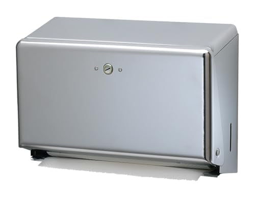 Carlisle FoodService Products T1950XC Mini C-Fold/Multifold Commercial Towel Dispenser, 250 Multifold / 150 C-Fold Towel Capacity, Chrome - color: Chrome, style: 250 Multifold/150 C-Fold