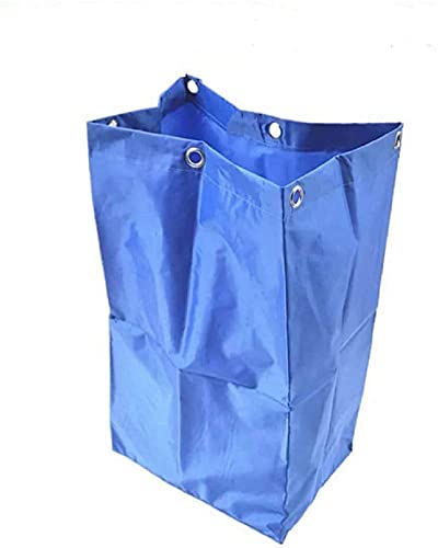 HYFT-HOME Replacement Janitorial Cart Bag,Waterproof High Capacity Thickened Housekeeping Commercial Janitorial Cleaning Cart Bag(16 x 11 x 27inches) (Blue) One Size - color: Blue