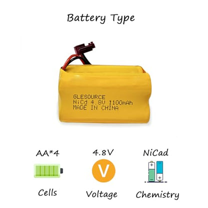 XUNTU 4.8V Battery, Batteries for Exit Signs Compatible for Sure-Lites SL026155 SL-026155 SL-026-155 Max Power Exit Emergency Light (2 Pack) - size: 2 PACK 4.8V 1100mAh