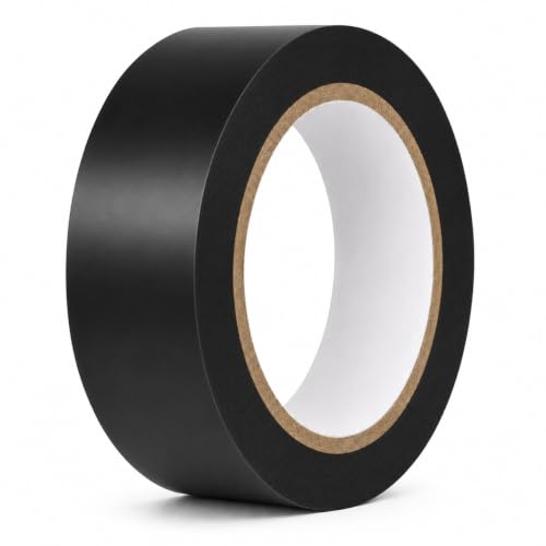 GGR Supplies CVT-536 Black Vinyl Floor Marking Tape, 1.5 x 36 Yards - color: Black, size: 1.5 in. x 36 yds.