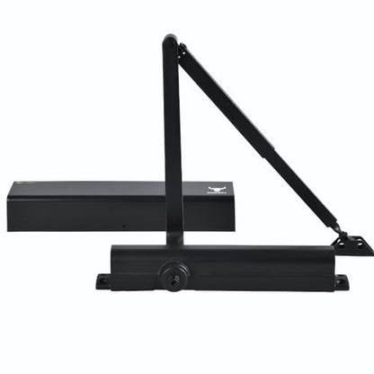 The Door Bull Series 8000 Commercial Grade 1 Hydraulic Door Closer - size: DC8016 Series, style: Matte Black