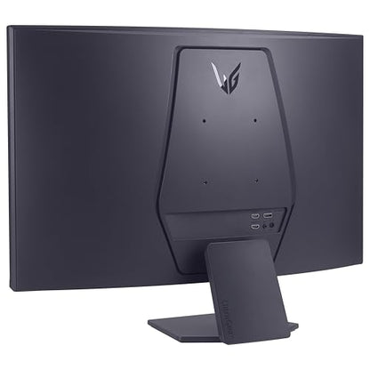 LG 32GS60QC-B Ultragear 32-inch Curved Gaming Monitor QHD (2560x1440) 180Hz 1ms 1000R AMD FreeSync HDR10 HDMIx2 DisplayPort Borderless Design Black Stabilizer DAS Crosshair FPS Counter - Black - size: 32 inch, style: 180Hz