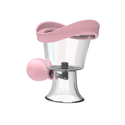 Eye Wash Cup - Manual Air Pressure Silicone Eye Rinse, Pink - color: Pink