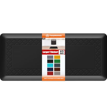 4/5 Inch Thicker Kitchen Mats Anti Fatigue Comfort Mat Standing Desk Rugs - color: Black, size: 39"L x 17"W x 0.8"Th