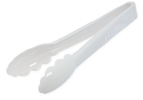 Carlisle FoodService Products 470902 Carly Salad Tong, 9" Utility Tong, White, 1 Pack - color: White, size: 9" Utility Tong, style: 1 Pack