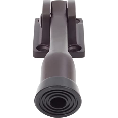 Stone Harbor Hardware Heavy-Duty Kick-Down Holder with 4 Screws, 4 Inches, Oil-Rubbed Bronze - color: Oil Rubbed Bronze