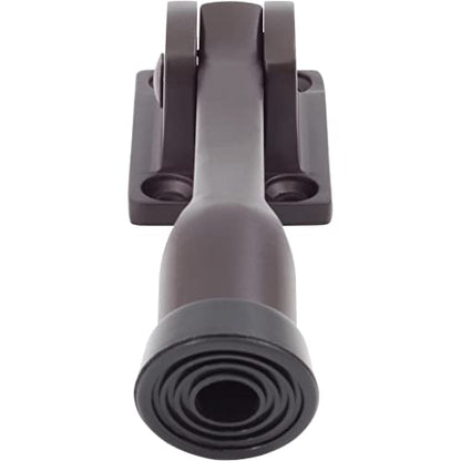 Stone Harbor Hardware Heavy-Duty Kick-Down Holder with 4 Screws, 4 Inches, Oil-Rubbed Bronze - color: Oil Rubbed Bronze