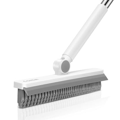 SetSail Grout Cleaner Brush with Long Handle, V-Shaped Floor Scrub Brush - color: Grey White