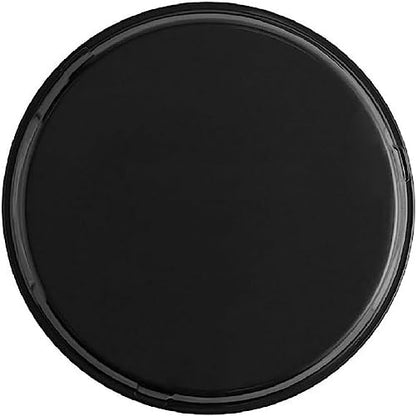 TrueCraftware- 14" Round Serving Tray Fiberglass Black Set of 2- Non Slip Surface Service Trays Round Tray Plastic Food Meals Server Tray for Home Kitchen Restaurant Cafeteria Bar Hotel - color: Black, size: 14" Round