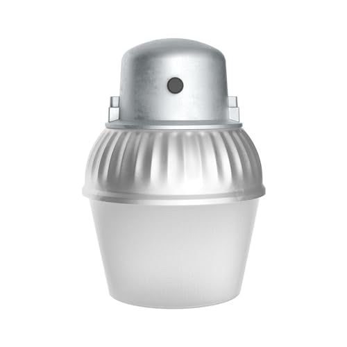 Lithonia Lighting LED Outdoor Flood Light Fixture, Exterior Dusk to Dawn Security Light with Photocell Sensor, Pole or Wall Mount, 3500 Lumens, 5000K Daylight, Gray (OALS10) - size: 3500 Lumens, style: 4000K Cool White Light