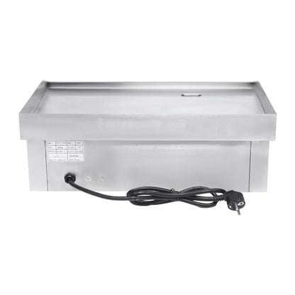 3000W Commercial Electric Teppanyaki Grill Countertop Flat Top Griddle - color: 21.3"x11.8", 3000W