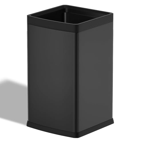 4 Gallon Black Bathroom Trash can - color: 15L Black