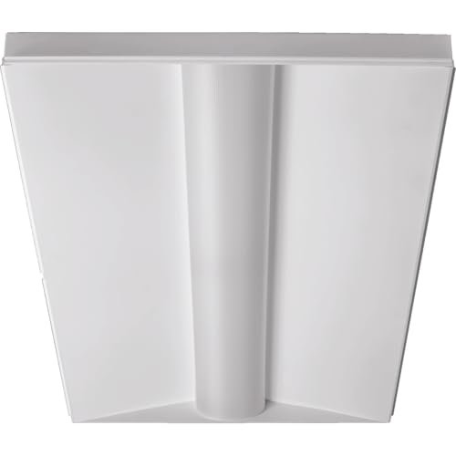 Lithonia Lighting 2x4 LED Troffer Light, BLT Series Low Profile LED Drop in Ceiling Light for Dropped Ceiling with Curved Ribbed Diffuser, 4000 Lumens, 3500K Neutral White - color: 3500K, size: 2 ft x 4 ft, style: Standard