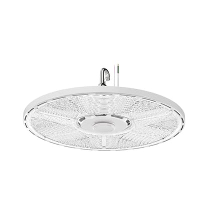 Lithonia Lighting Compact Pro Round LED High Bay Light, Ceiling Lighting Fixture, Adjustable 12000/15000/18000 Lumens, Selectable 4000K/5000K, UVOLT 120–347V, White (CPRB ALO13 UVOLT SWW9 80CRI DWH) - size: 13-Inch | Switchable White Light, style: Adjusta