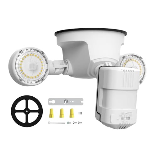 SANSI 15W 2000LM Motion Sensor Outdoor Lights, IP65 5000K (White) - size: 2000LM