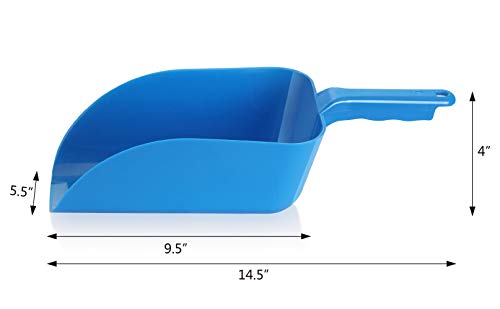 New Star Foodservice Polycarbonate Plastic Utility Ice Scoop, Blue, 64 oz - color: Blue, size: 64 oz.