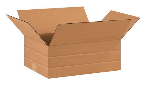 BOX USA Moving Boxes Large 16"L x 12"W x 6"H 25-Pack - Corrugated Cardboard Box for Shipping, Mailing, Packing, Packaging and Storage