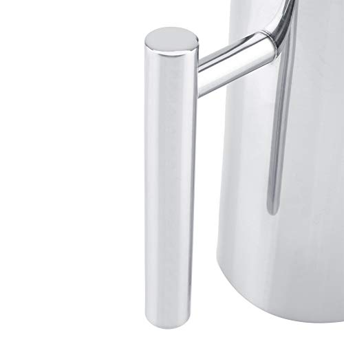 Ejoyous Stainless Steel Rectangular Pitcher, 2L Capacity, Silver, Spill-Proof Spout, Multiple Sizes - size: 67.6 Ounces