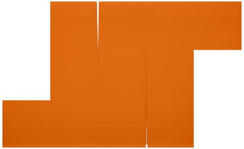 Mighty Line OT Floor Marker Tape T Shape 6-Inch by 6-Inch by 2-Inch, Orange, Pack of 100 - color: Orange