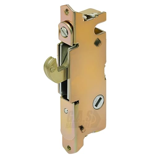 Sliding Patio Glass Door Mortise Lock, 45 Degree Keyway, 3-11/16" Screw Holes - Steel Lock for Sliding Door Handle Replacement Hardware - Fix and Repair Locking Mechanism Latch - size: Small Mortise Lock