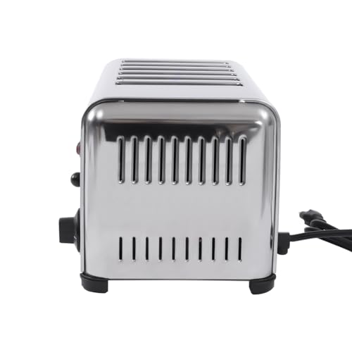 Commercial Conveyor Toaster,1680W Electric Conveyor Belt Toaster with 6 Slice Capacity, Stainless Steel Toast Machine with Adjustable Timer,for Restaurant Bakery Cafe Home Kitchen