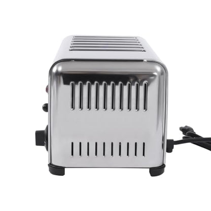 Commercial Conveyor Toaster,1680W Electric Conveyor Belt Toaster with 6 Slice Capacity, Stainless Steel Toast Machine with Adjustable Timer,for Restaurant Bakery Cafe Home Kitchen