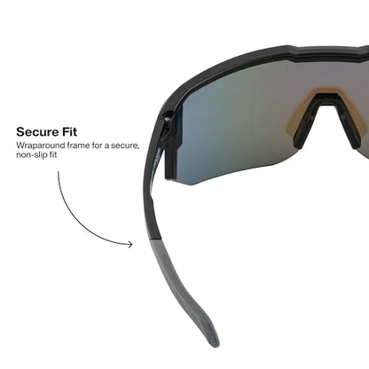 KLEIN TOOLS Blade Safety Glasses, ANSI Z87.1+, Anti-Fog/Scratch-Resistant,99.9% UV Protection, Class-1 Clarity Lens - color: Polarized Blue