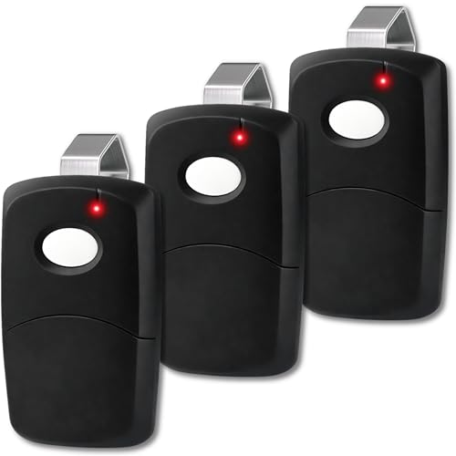 3X Gate Opener Remote for Multi-Code 308911, 300MHz, 10 Dip Switch - color: Three-Black
