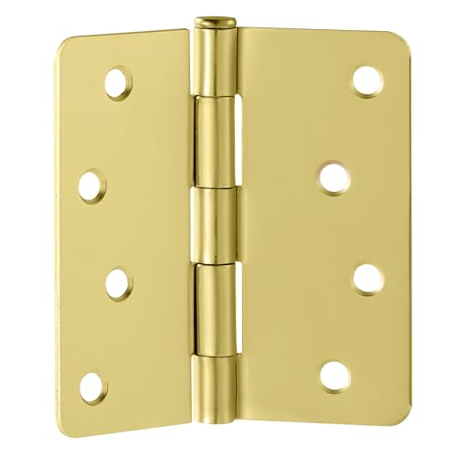 Design House Interior Door Hinge, 4", Satin Brass - color: Satin Brass