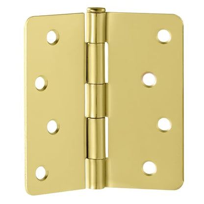 Design House Interior Door Hinge, 4", Satin Brass - color: Satin Brass